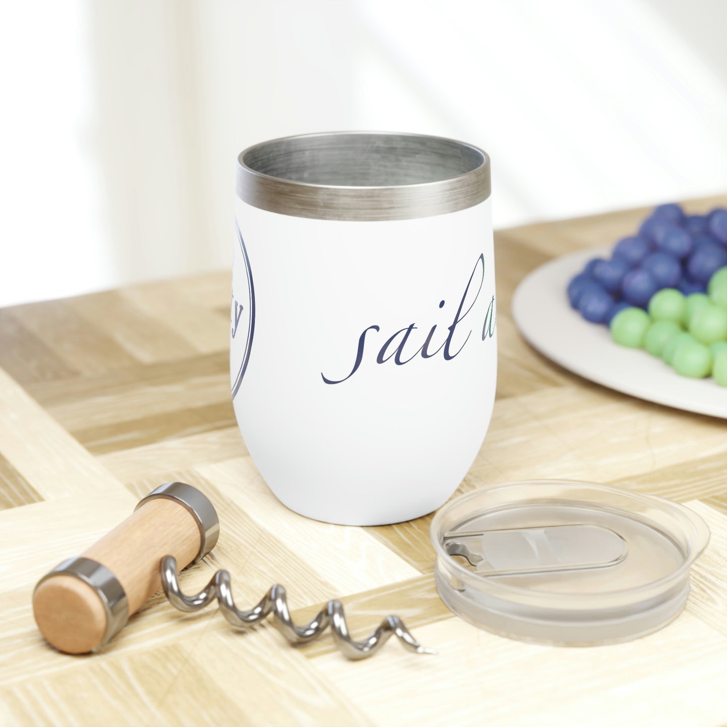 Salty™ Sail Away Wine Tumbler with Lid