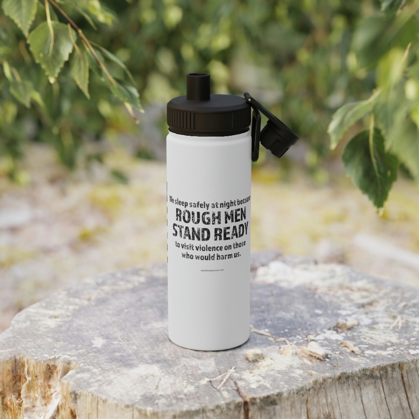 Stainless Steel Water Bottle - Rough Men Stand Ready