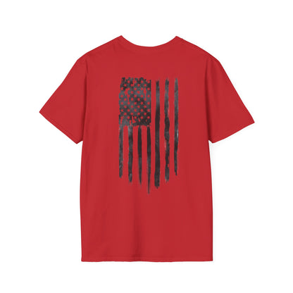 Rough Men Stand Ready Flag Unisex Softstyle T-Shirt