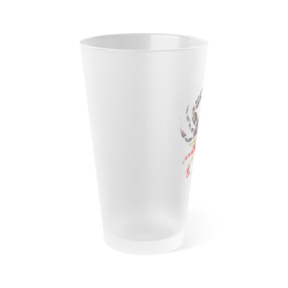 Frosted Pint Glass, 16oz - USA Crab